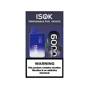 ISOK ISBAR 6000 одноразовый POD Blackberry Ice - Ледяная Ежевика 20мг.